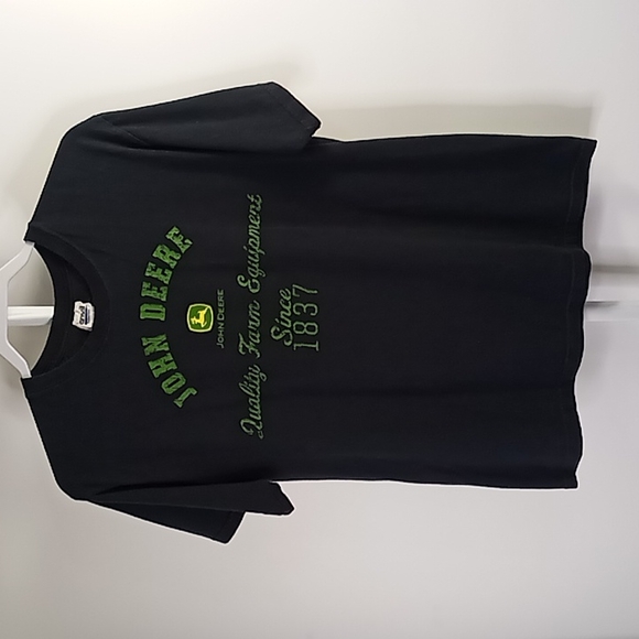 Anvil Other - John Deere Black TShirt Size Medium